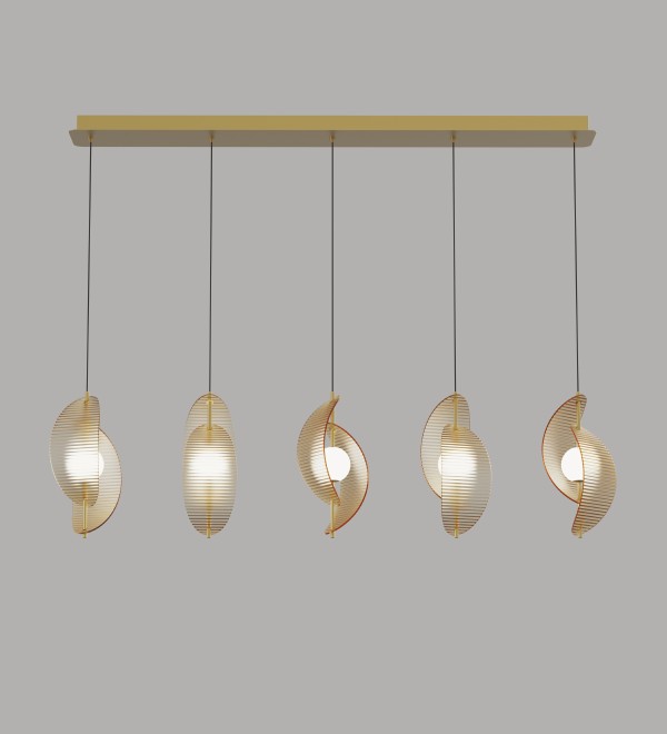 Подвесной светильник Delight Collection MD24030035-5B brass/amber
