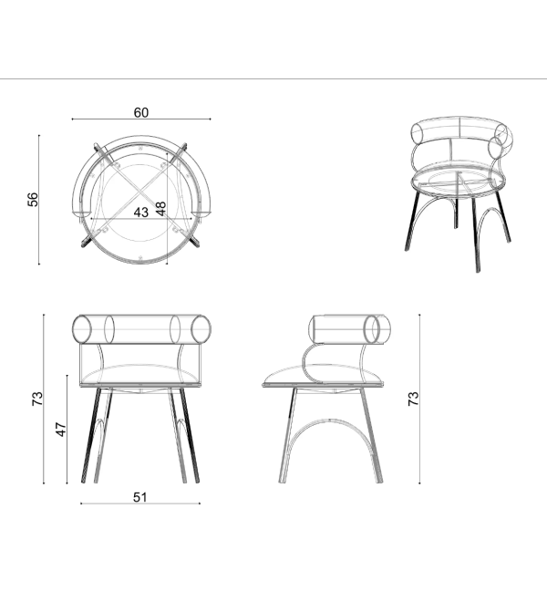 Стул Delight Collection Round