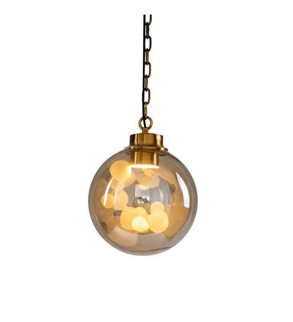 Подвесной светильник Delight Collection Soap KG1148P brass/amber