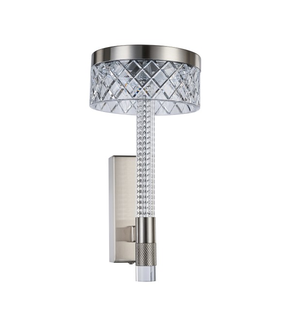 Настенный светильник Delight Collection Diamond cut MB21020075-1A satin nickel