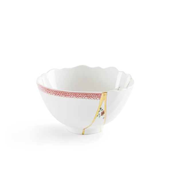 Пиала Seletti Kintsugi (белый, золотой)