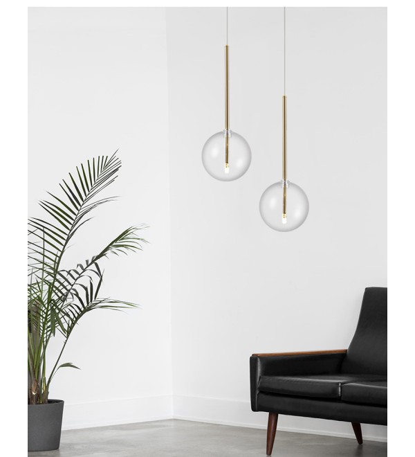 Подвесной светильник Delight Collection Ball Sola 9217P/D200 gold