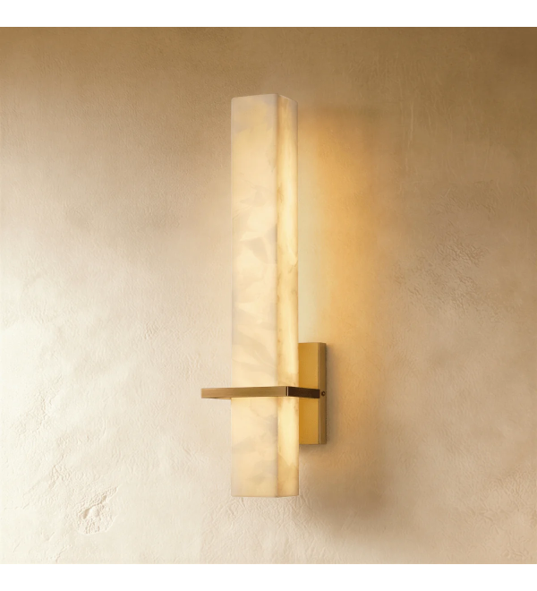 Настенный светильник Delight Collection DL-6556W Gold / White Alabaster