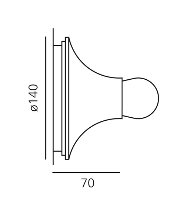 Настенный/Потолочный светильник Artemide Teti Anthracite grey