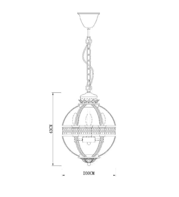 Люстра Delight Collection Residential 3 brass