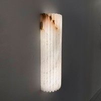 Настенный светильник Delight Collection DL-6485W 30cm Brass / White Alabaster