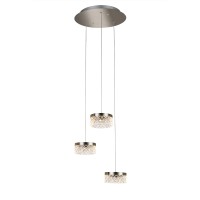 Подвесной светильник Delight Collection Diamond cut MD21020075-3A satin nickel
