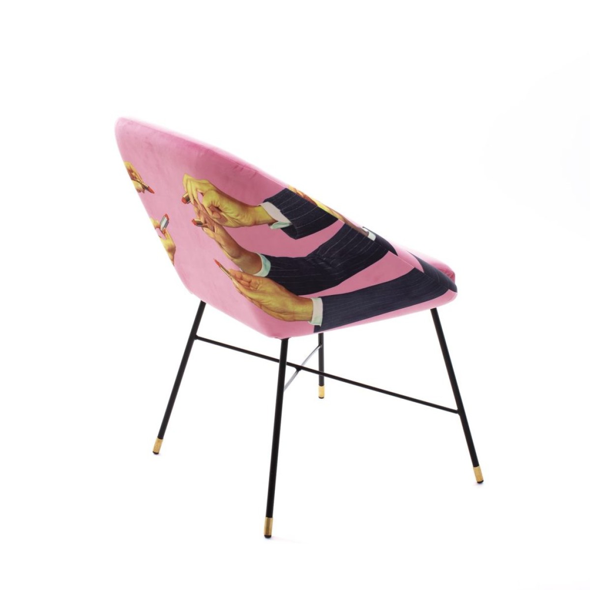 Обеденный стул Seletti Toiletpaper Furniture Lipsticks Pink