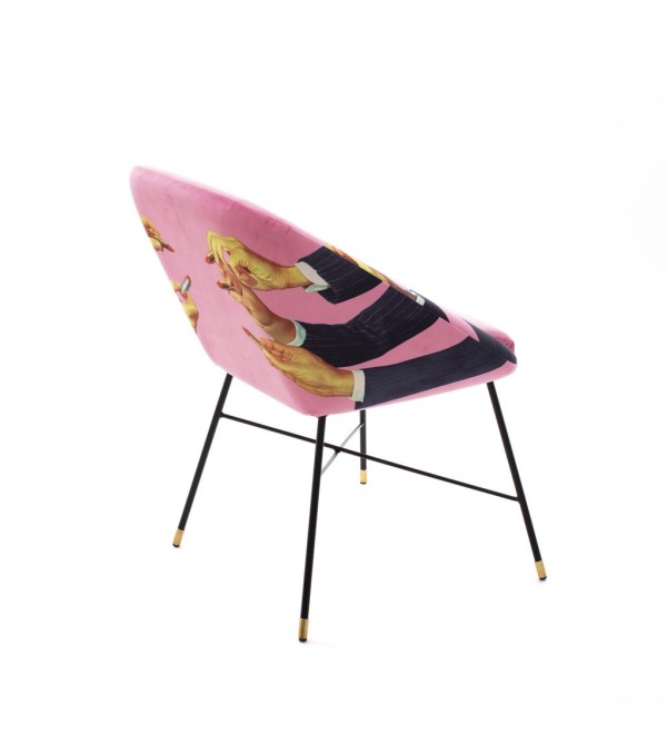Обеденный стул Seletti Toiletpaper Furniture Lipsticks Pink