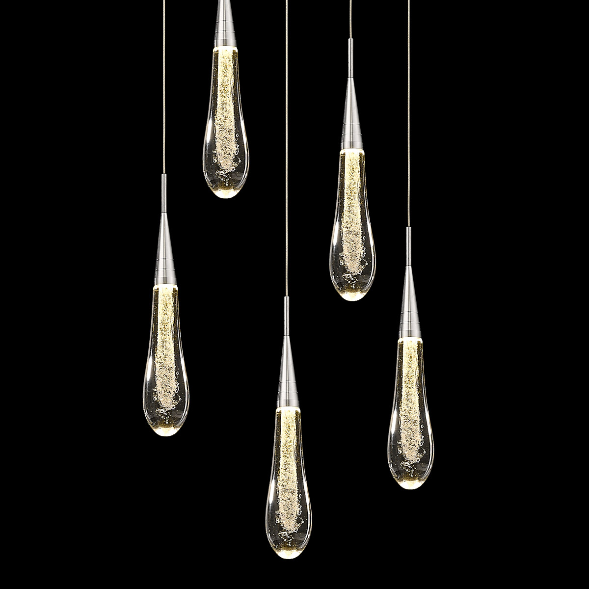 Подвесной светильник Delight Collection Pour 5 chrome