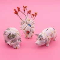 Ваза Seletti Love in Bloom Kintsugi