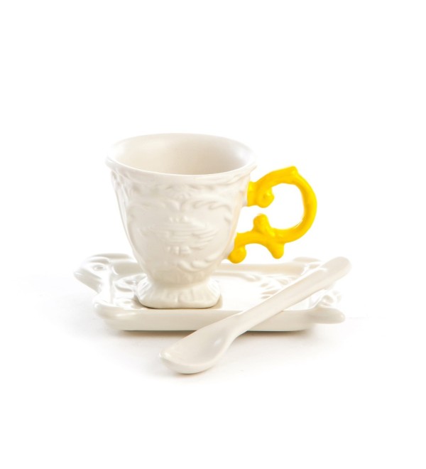 Кофейная пара Seletti I-Wares I-Coffee Yellow