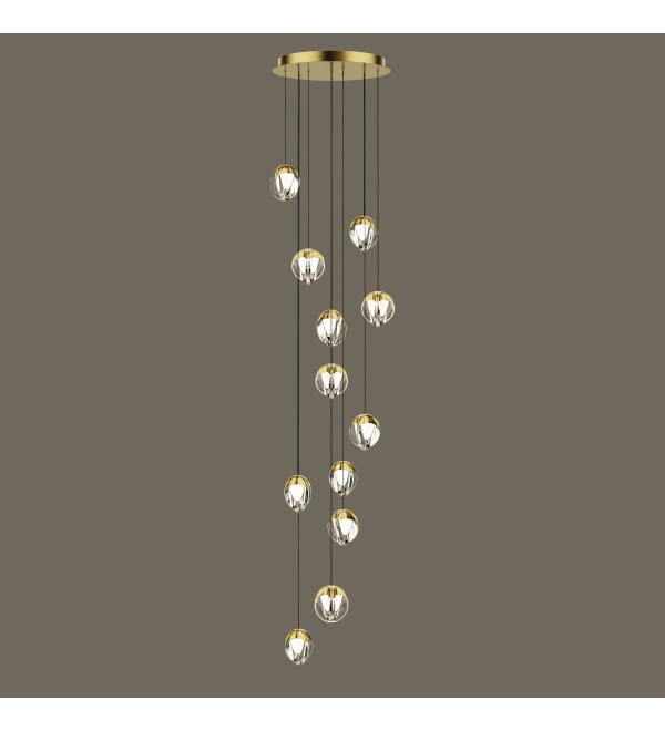 Подвесной светильник Delight Collection MD24001033-12A gold/clear