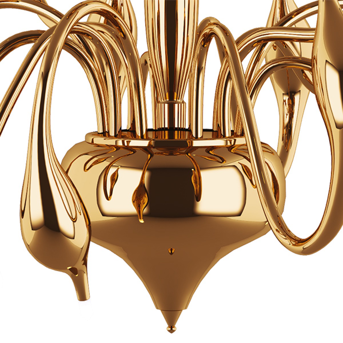 Люстра Illuminati Meta Swan MX8098-12A gold