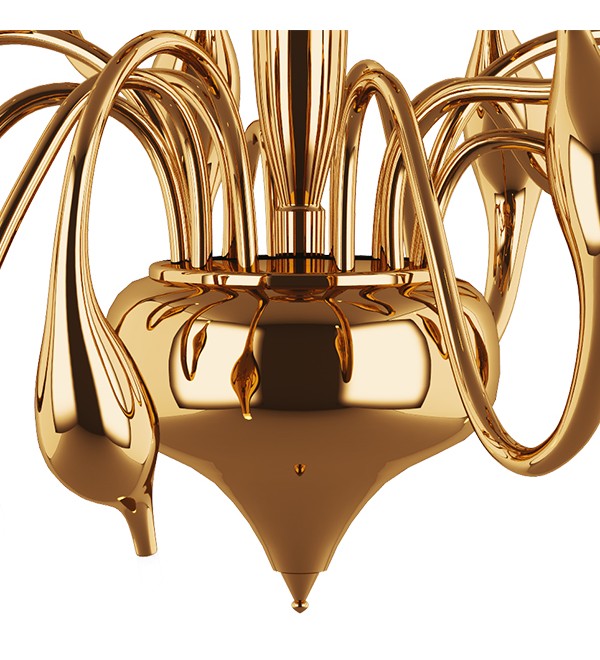 Люстра Illuminati Meta Swan MX8098-12A gold