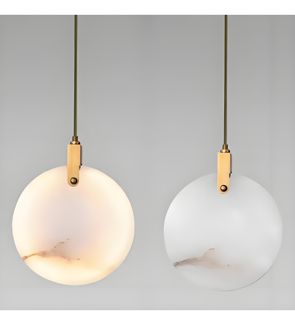Подвесной светильник Delight Collection 11391P 25cm Brass / White Alabaster