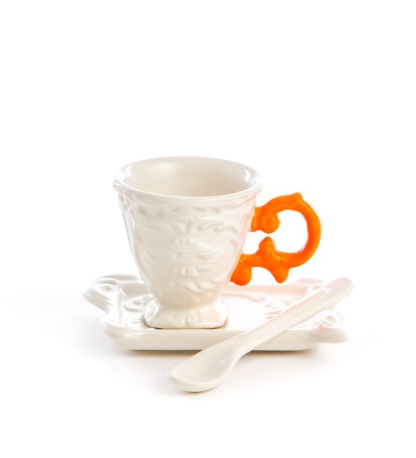 Кофейная пара Seletti I-Wares I-Coffee Orange