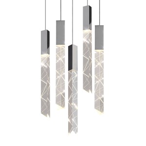 Подвесной светильник Delight Collection Trinity 5 chrome