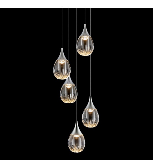 Подвесной светильник Delight Collection Stilla MD24001004-5A chrome/clear