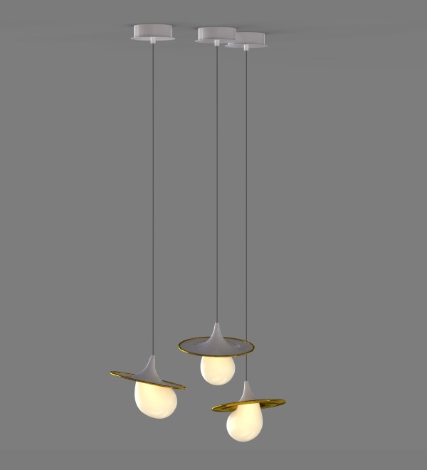 Подвесной светильник Delight Collection 10238P/1 gold/white