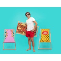 Шезлонг Seletti Toiletpaper Deckchair Girl in the Sea