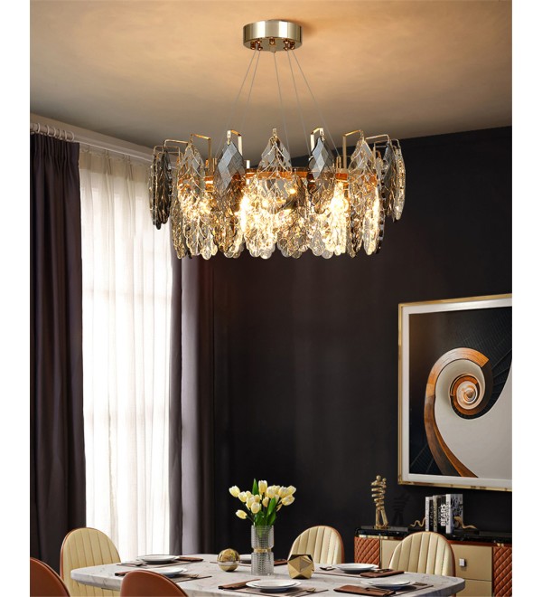 Люстра Delight Collection D8011P/R-600 gold/smoky