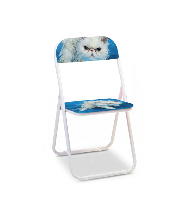 Складной стул Seletti Toiletpaper Pets Angry Cat