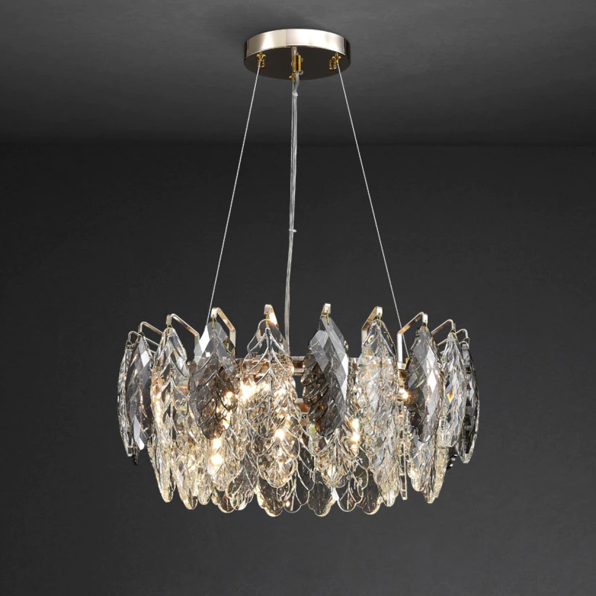 Люстра Delight Collection D8011P/R-600 gold/smoky