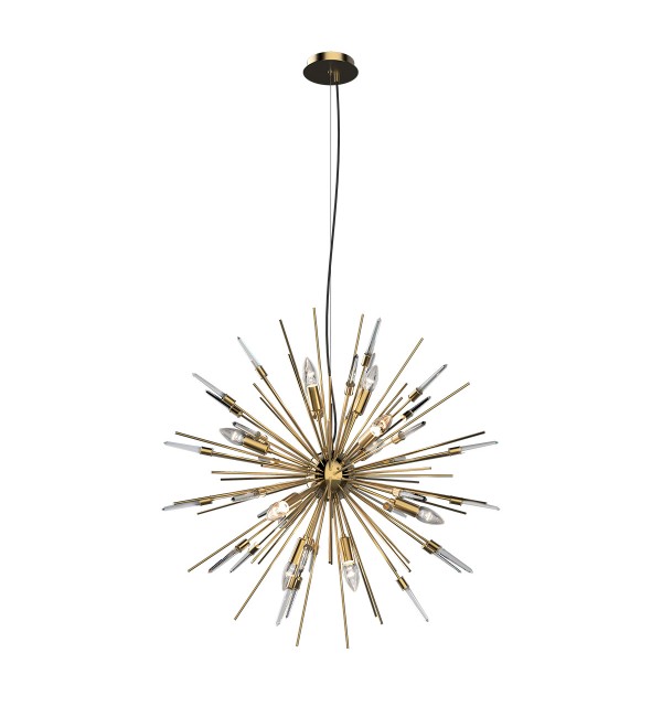 Люстра Delight Collection Boivin 12A gold/ clear crystal
