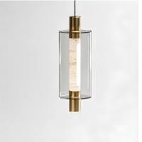 Подвесной светильник Delight Collection 26509P/1 Brass / Travertine