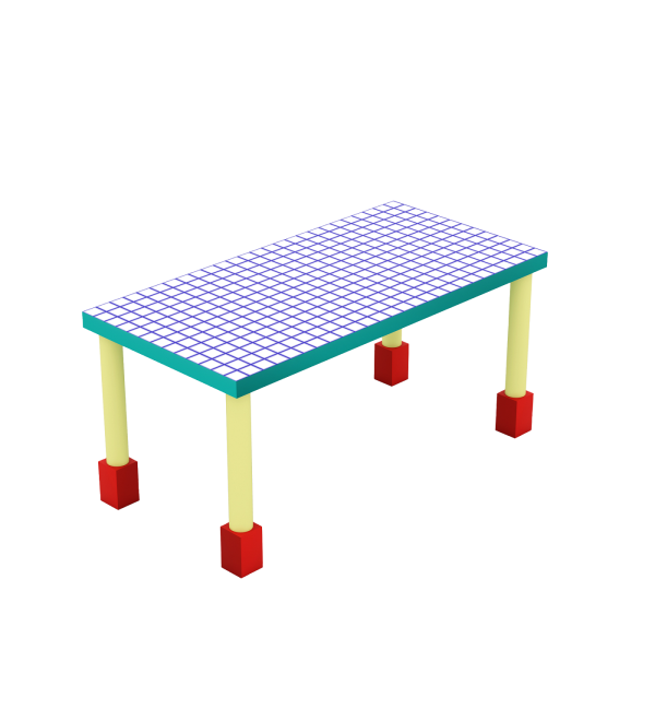Обеденный стол Seletti Superfurniture Supertable Blue Grid