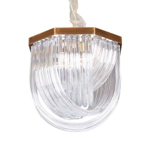 Люстра Delight Collection Murano L4 brass/clear