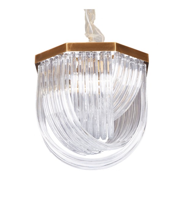 Люстра Delight Collection Murano L4 brass/clear