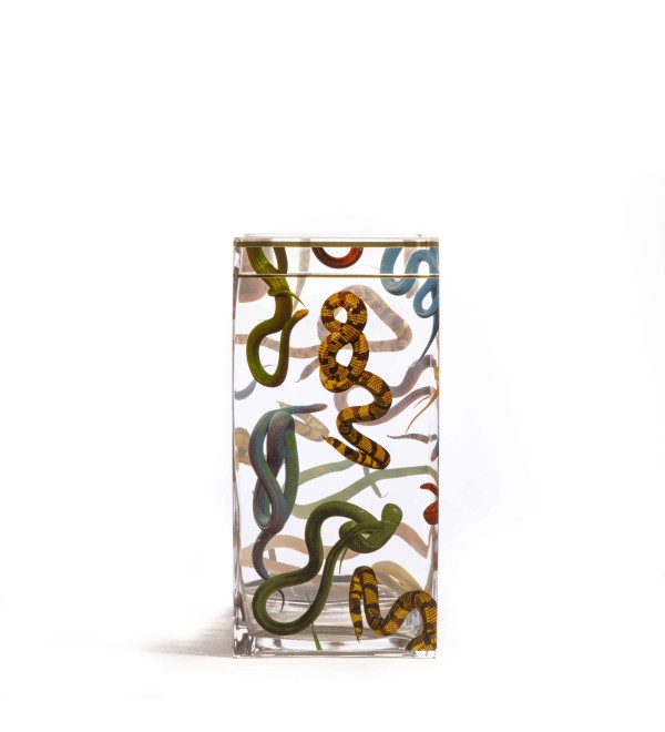Ваза Seletti Toiletpaper Glass Vase Snakes Big