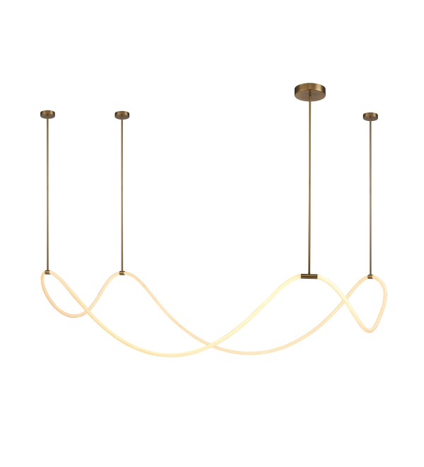 Подвесной светильник Delight Collection 10521P brass/white