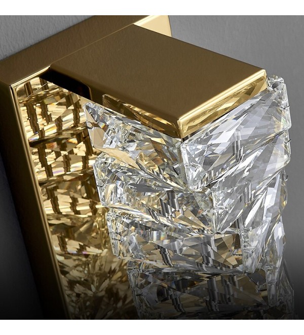 Настенный светильник Delight Collection Glissando 6005W/S gold/clear