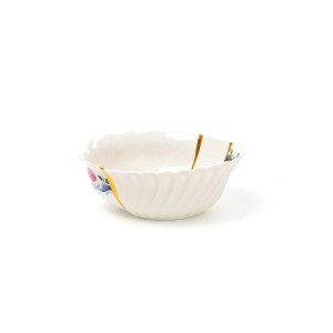 Салатник Seletti Kintsugi (белый, золотой, арт. 09637)