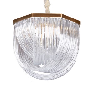 Люстра Delight Collection Murano L9 brass/clear