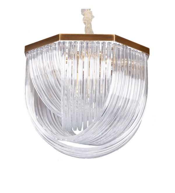 Люстра Delight Collection Murano L9 brass/clear
