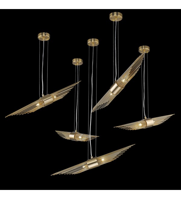 Подвесной светильник Delight Collection Sfinks P68069-2 chrome