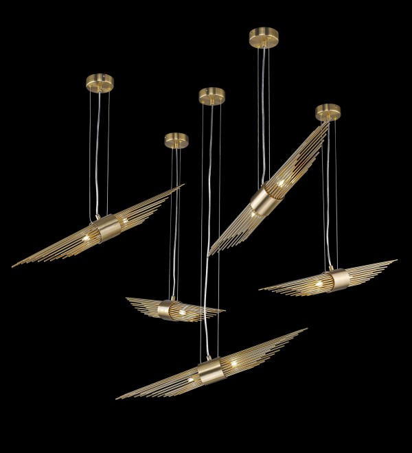 Подвесной светильник Delight Collection Sfinks P68069-2 chrome