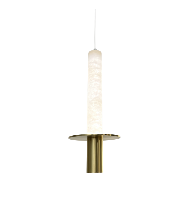Подвесной светильник Delight Collection 5142P/1 Brass / White Alabaster