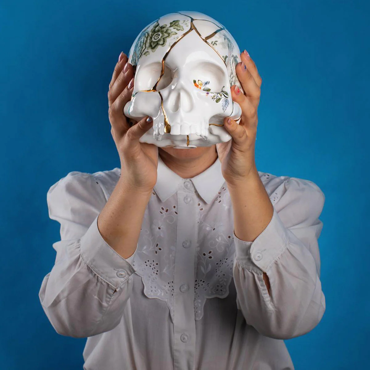 Статуэтка Seletti Kintsugi Skull