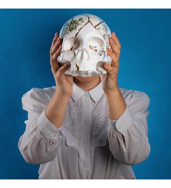 Статуэтка Seletti Kintsugi Skull