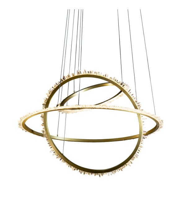 Подвесной светильник Delight Collection Quartz Halo MD20020154-3A satin gold