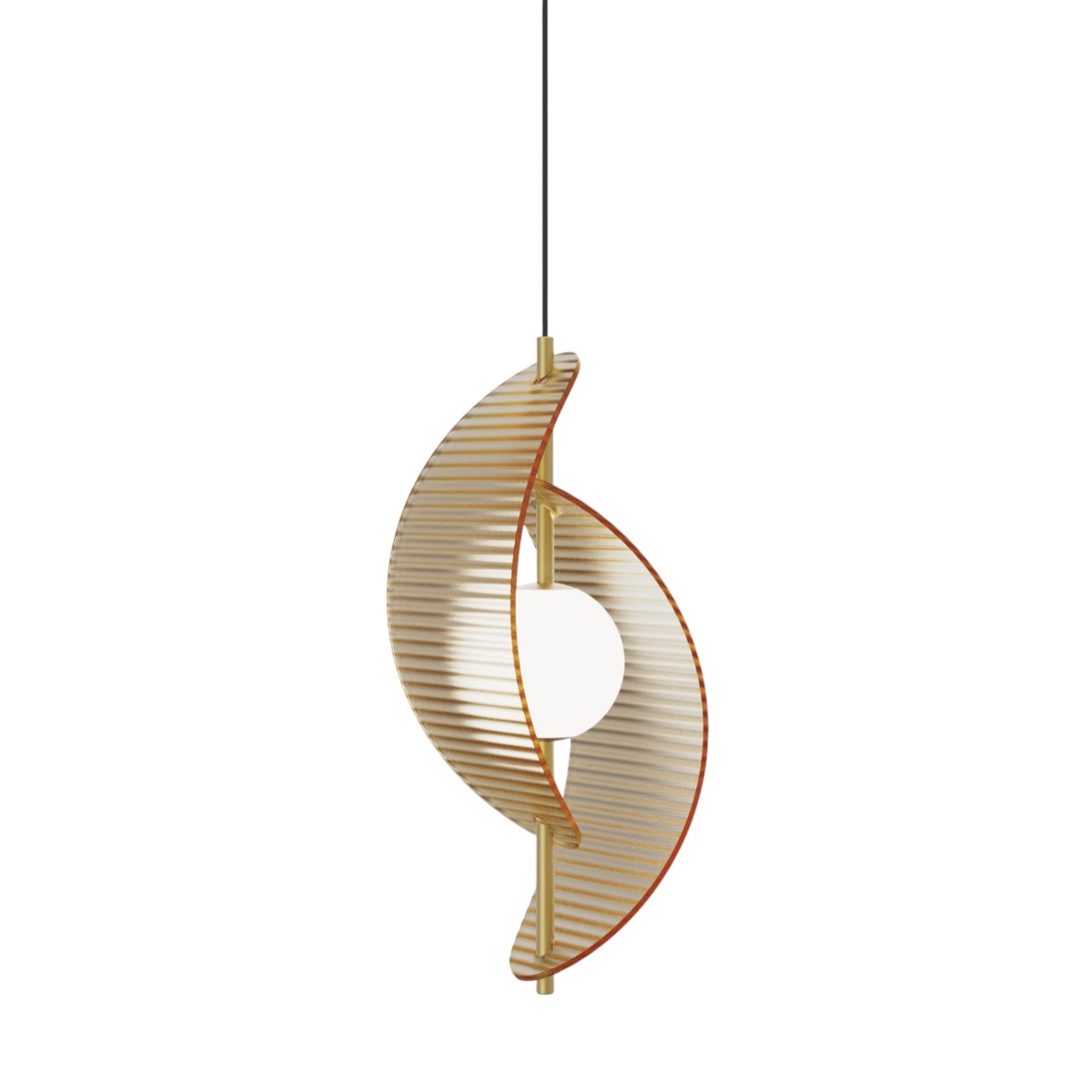 Подвесной светильник Delight Collection MD24030035-1A brass/amber