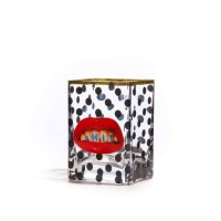 Ваза Seletti Toiletpaper Glass Vase Shit Pois Small (прозрачный)