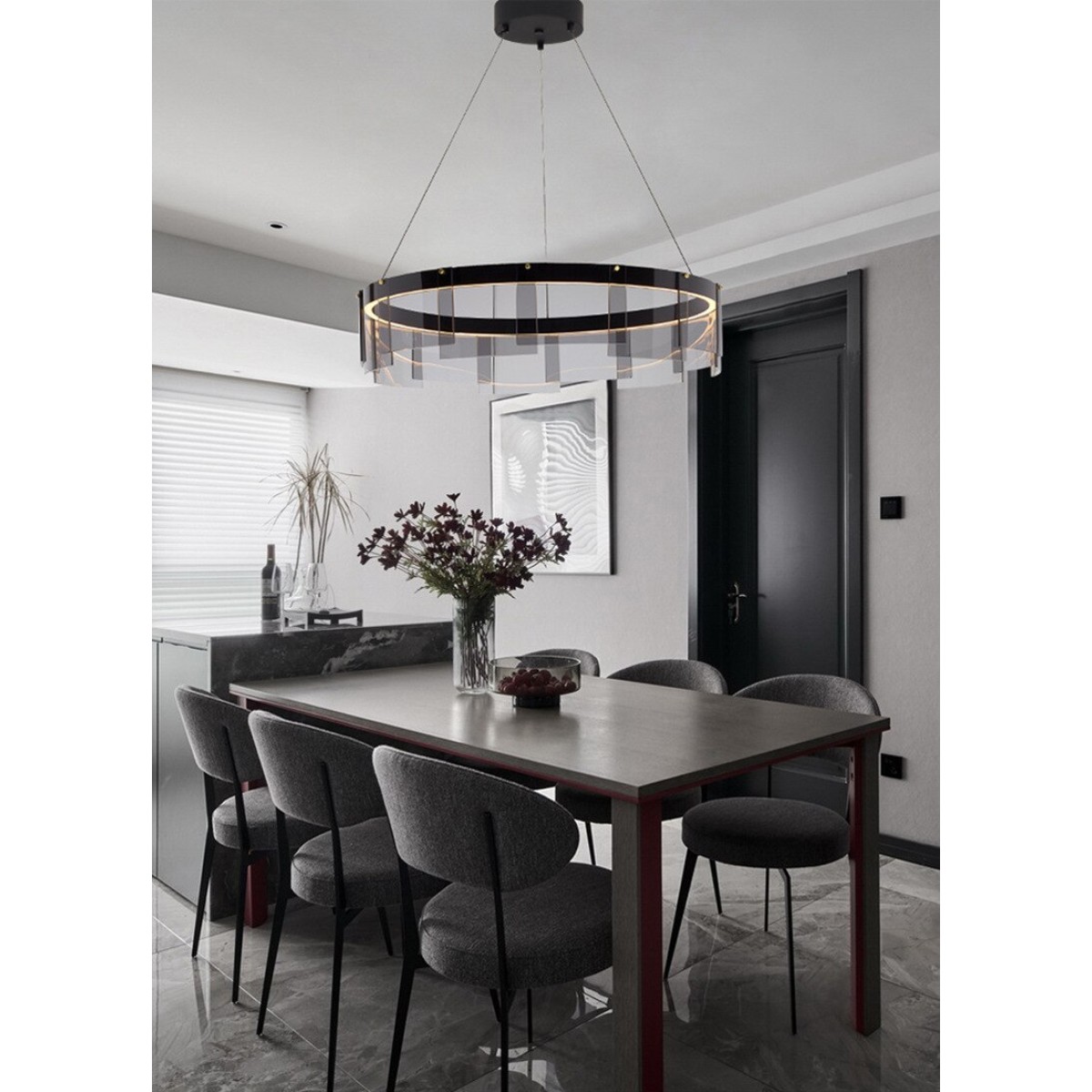 Люстра Delight Collection Stratos D8825P/S black/smoky