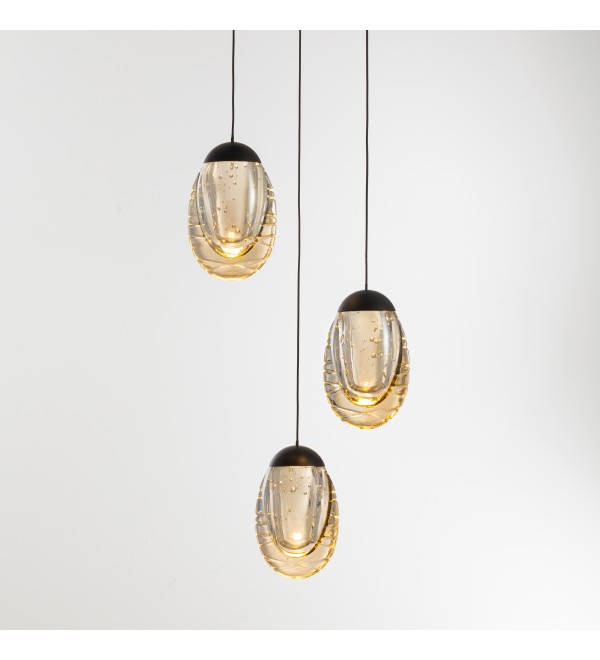 Подвесной светильник Delight Collection MD25090022-3A matt black/champagne