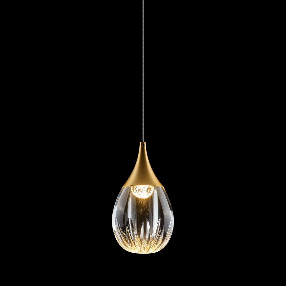 Подвесной светильник Delight Collection Stilla MD24001004-1A gold/clear